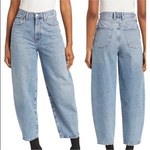 Aritzia Agolde balloon jeans NEW Denim Blue High waisted Size US2
